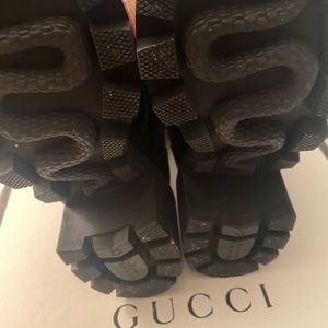 Black leather lace up calve …. Beautifully paired with denim jeans or leggings